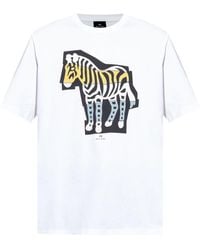 Paul Smith - Ps Cycle Jerseys Printed T-Shirt - Lyst