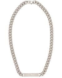 MM6 by Maison Margiela - Logo-Debossed Chain-Linked Necklace - Lyst