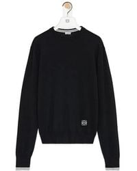 Loewe - Long-Sleeved Wool Sweater - Lyst