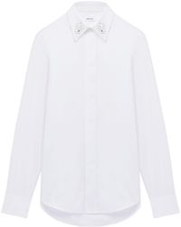 McQueen - Cotton Embroidered Shirt - Lyst