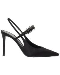 Emporio Armani - Embellished Slingback Heeled Pumps - Lyst