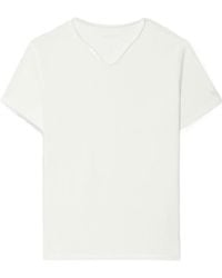 Zadig & Voltaire - Monastir V-Neck Cotton T-Shirt - Lyst