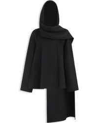 Alaïa - Double Face Cashmere Scarf Coat - Lyst
