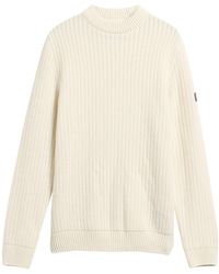 Barbour - Ribbed Mock Neck Sweater - Lyst
