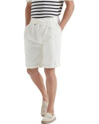 Brunello Cucinelli - Drawstring-Waist Bermuda Shorts - Lyst