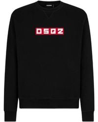 DSquared² - Logo Printed Crewneck Sweatshirt - Lyst