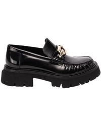 Ferragamo - Ferragamo Gancini Buckle Slip-On Loafers - Lyst