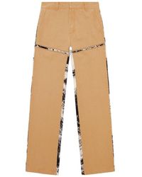 DIESEL - P-Mitch Logo-Embroidered Trousers - Lyst