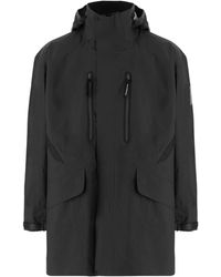 and wander - Hooded Zip-Pocket Coat - Lyst