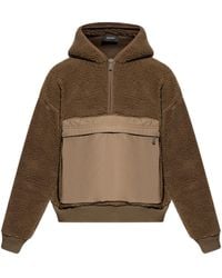 DSquared² - Half-Zip Fleece Hoodie - Lyst