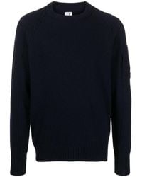 C.P. Company - Sea Island Crewneck Knitted Jumper - Lyst