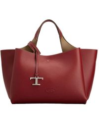 Tod's - Logo Plaque Top Handle Bag - Lyst