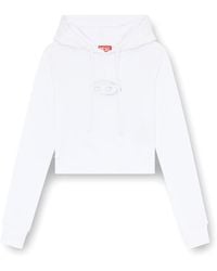 DIESEL - F-Slimmy-Hood-Od Cut-Out Oval D Logo Hoodie - Lyst