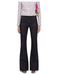 Self-Portrait - High Waisted Denim Jeans - Lyst
