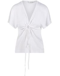 P.A.R.O.S.H. - Babygirl Ring Detail Top - Lyst