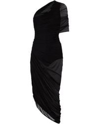 Magda Butrym - One-Shoulder Ruched Midi Dress - Lyst