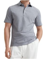 Brunello Cucinelli - Cotton Jersey Polo With Shirt-Style Collar - Lyst