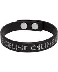 Celine - Monochroms Studs Bracelet - Lyst