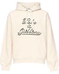 Dolce & Gabbana - Logo Detailed Drawstring Hoodie - Lyst