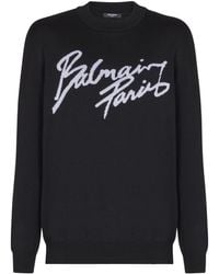 Balmain - Merino Wool Jumper - Lyst
