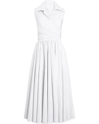 Patou - Draped Midi Dress - Lyst