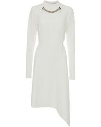 JW Anderson - Chain-Neck Asymmetric-Hem Dress - Lyst