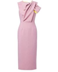 ROKSANDA - Bow-Detail Crepe Dress - Lyst
