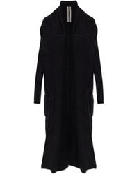 Rick Owens - Long Open-Front Cardigan - Lyst