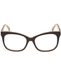 Max Mara - Square Frame Glasses - Lyst