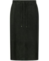 Max Mara - Drawstring Midi Skirt - Lyst
