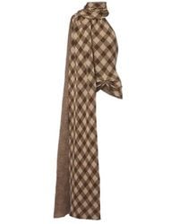 AYA MUSE - Kae Scarf-Detail Plaid Halterneck Top - Lyst