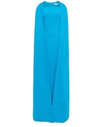 Safiyaa - Cape Crêpe Maxi Dress - Lyst