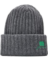 Ganni - Solid Knit Beanie - Lyst