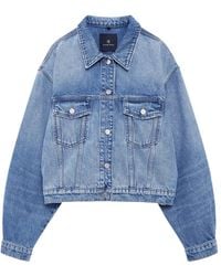 Anine Bing - Quincy Buttoned Denim Jacket - Lyst