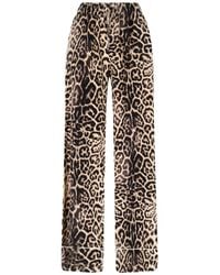 Ermanno Scervino - Leopard Straight Leg Trousers - Lyst