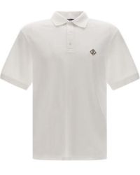 Herno - Logo Embroidered Basic Polo Shirt - Lyst
