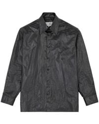 MM6 by Maison Margiela - Shiny Coated Shirt - Lyst