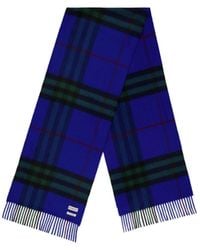 Burberry - Plaid Cashmere Scarf - Lyst