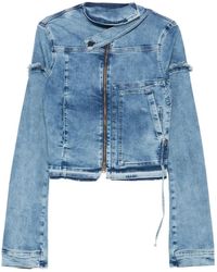 OTTOLINGER - Frayed Denim Jacket - Lyst