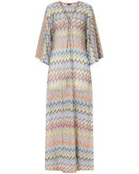 Missoni - Striped Metallic Crochet-Knit Coverup - Lyst