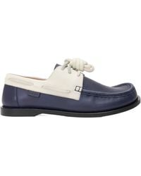 Loewe - Campo Lace-Up Boat Shoes - Lyst
