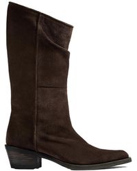 KHAITE - Clive Leather Boots - Lyst