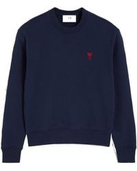 Ami Paris - Ami Ami De Coeur Crewneck Sweatshirt - Lyst