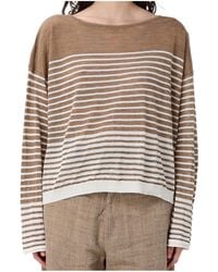 Roberto Collina - Striped Sweater - Lyst