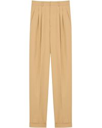 Saint Laurent - High Waist Slim-Fit Pants - Lyst