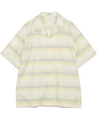Nanamica - Open Collar Pique Short-Sleeve Shirt - Lyst