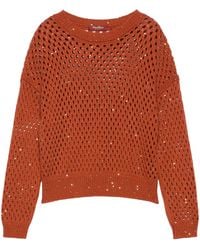 Max Mara - Studio Pilade Open-Knit Sweater - Lyst
