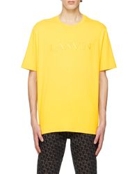 Lanvin - Logo Details Short-Sleeved T-Shirt - Lyst