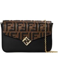 Fendi - Ff Diamonds Wallet On Chain - Lyst