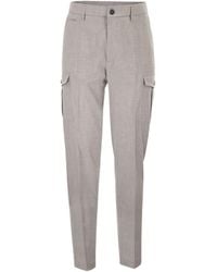Peserico - Belt-Loop Utility Casual Trousers - Lyst